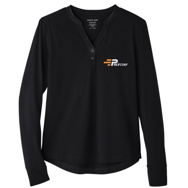 Embroidered Ladies Snap-Up Stretch Performance Pullover Thumbnail